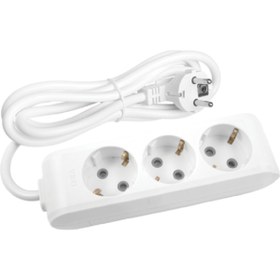 Resim VİKO Multi-let Üçlü Priz Topraklı Kablolu Çocuk Korumalı - 3 Metre (3 MT) 90113303 