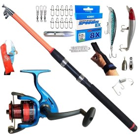 Resim Oslo 3000 210CM 50-150GR Piranha Dolphin Rapala Maket Balık Spin Olta Takımı Seti 