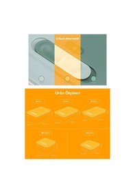 Resim Vienev 9'lu Hava Kanallı Sebze Ve Meyve Saklama Kabı 4x 1,15 Lt 2x 2,35 Lt 1x 2,5-3,8-5 Lt Renkli Çok Renkli 