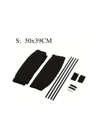 Resim Xuweiwei 2 Adet Evrensel Araç Yan Cam Güneşlikleri Siyah 50s 19 69x15 35 Inç Uv Koruma 