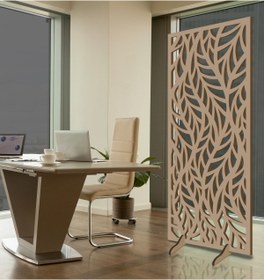 Resim Liar Dekor Liar Ahşap Seperatör (Paravan) - KSP-194 - (18 mm) - (85 cm x 210 cm) - (Ham) 