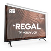 Resim Regal Uyumlu 65r66qa11 Tv Ekran Koruyucu - Regal Uyumlu 65" İnç 164 Cm Ekran Koruma Paneli Şeffaf 