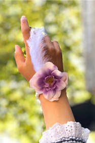 Resim Perrla Shop 10’lu Mor Tüylü Inci Nedime Gelin Bilekliği Bride To Be Bekarlığa Veda Partisi 