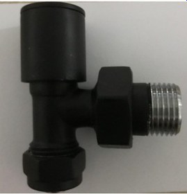 Resim Radyatör Havlupan Vanası Siyah Mat 16x2 Pex 