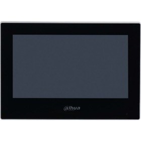 Resim Dahua VTH2622G-W 7" TFT İki Telli Dokunmatik Ekran Çok Yönlü Mikrofon Villa Tipi Intercom İç Ünite Siyah 