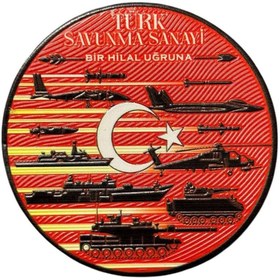 Resim Ex Patch Türk Savunma Sanayi Bir Hilal Uğruna Peç Patch 8 Cm 
