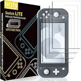 Resim Nintendo Switch Lite 2019 Modeli için Ekran Koruyucu [4 Paket] Temperli Cam Ekran Koruyucuları. Kabarcıksız Kolay Kurulum Çizilmez Sürüm 