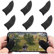 Resim Pubg Eldiven Oyun Çift Parmak Dokunmatik Mobil Oyuncu Eldiveni 
