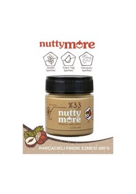 Resim Nutty More %33 Fındık Parçacıklı Fındık Ezmesi 200 Gr X 6 Adet 