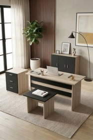 Resim Yurudesign Vario Abce Ofis Büro Masa Takımı 3 Renk 