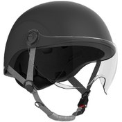 Resim Didadodo Dlloer Yarım Motosiklet Kaskı - Siyah, Güçlü Koruma Siyah 