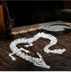 Resim Lijinxu 3d Ejderha Oyuncak Iyi Şanslar Süs Zenginlik Ejderha 