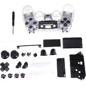 Resim Moveevo Ps4 Ve Ps5 İçin Şeffaf Dıy Kumanda Kılıfı - Montaj Gerektiren Plastik Kabuk Seti 