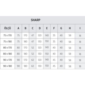 Resim Shower Sharp 75x170 Bağımsız Küvet 