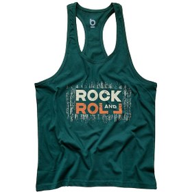 Resim Bluu Fitness Gym Tank Top Sporcu Atleti Rockandroll 