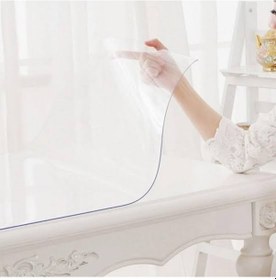 Resim 120X200 Şeffaf Pvc Masa Örtüsü 1,7 Mm Masa Koruyucu Saydam Renk M 