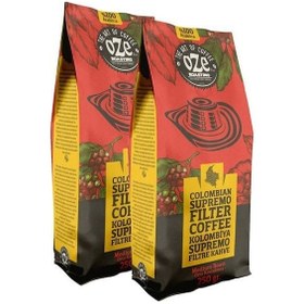 Resim Oze Colombian Supremo Filtre Kahve 2'li 250G French Press 