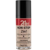Resim Pastel 24H Non Stop Foundation & Concealer - Fondöten Kapatıcı No: 602 Light Porcelain 
