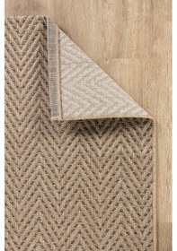 Resim Sisaluna 4441 Bej Jüt Tabanlı Modern Dokuma Kilim Sisal Hasır Halı Bej 