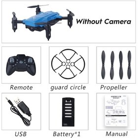 Resim Ruicoo Lf602 Katlanabilir Dört Eksenli Drone: Başsız Mod, 3d Flip Ve Tek Tuşla Dönüş Özellikli Mavi 