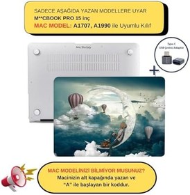 Resim McStorey MacBook Pro 15 inç Touch Bar Uyumlu Sert Kapak Kılıf | Çiçek & Mermer Desenli İnce Koruyucu, Darbe ve Çizik Önleyici | A1707 A1990 R-89 