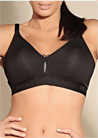 Resim Magic Form 7822 Penye Kumaşlı Süngersiz Sporcu Sütyeni - Siyah Siyah 