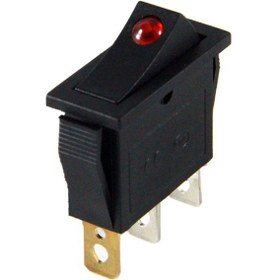 Resim Ic-113A Dar Nokta Işıklı Anahtar On-Off Kcd3-101En (3 Adet) 