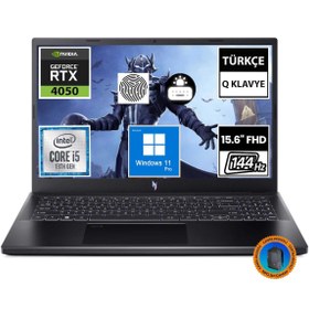 Resim Acer Nitro V 15 ANV15-51-54UY NH.QNBEY.001A23 i5-13420H 64GB 1TBSSD RTX4050 15.6\ FullHD W11P Taşınabilir Bilgisayar-CNT024 