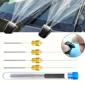 Resim 10 Parça Temizlik Nozul Seti - Cam Silecek, 3D Yazıcı Başlığı, Ocak Havalandırma, Duş Başlığı İğne Boru Fırçası 