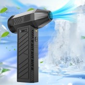 Resim Taşınabilir Yüksek Verimli Hava Üfleyici, Turbo Güçlü El Tipi Fan, Kar, Su ve Toz Üfleme ile Dış Mekan Kamp Ateşlemesine Yardımcı Olabilen 130.000 Devir/Dakika Maksimum Rüzgar Kuvveti Seviye 16'ya Ulaşıyor, Ev ve Dışarıda Soğutma İçin 