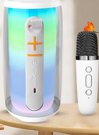 Resim Fogy Pluse 6 Mikrofonlu RGB Kablosuz Soundbar Multimedya Hoparlör Speaker Bluetooth Hoparlör 2024 