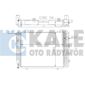 Resim KALE 370300 Radyator (MERCEDES: C 200C 230CLK 200CLK 230) 2025005103 (WP528715) 