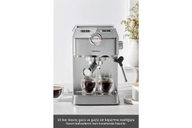 Resim Süt Köpürtücülü 20 Bar Basınçlı Espresso Makinesi 1,5l 