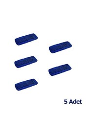 Resim Ekol Kuru Orlon Nemli Palet Tablet Toz Toplama Statik Mop - Mavi - 50 Cm. - 5 Adet 