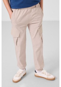 Resim Tommy Life Taş Standart Fit Dokuma Hafif Esnek Chino Erkek Çocuk Pantolon - 11271 Taş 