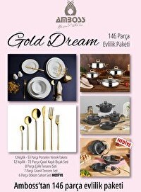 Resim Amboss Gold Dream 146 Parça Evlilik Paketi 