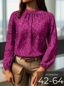 Resim Janar Love Şık Ofis Büyük Beden Bluz 438953867 Ahududu 