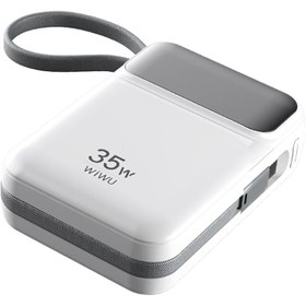 Resim Wiwu Wi-P052 Galaxy Serisi Type-C Lightning Çıkışlı Taşınabilir Powerbank PD 35W 10000mAh - Beyaz 