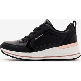 Resim Skechers Billion 2 - Fine Shine Kadın Siyah Günlük Ayakkabı 177345 Blk Siyah 