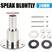 Resim Tongdashop 316 Paslanmaz Çelik Düz Bağlantı 24mm Egzoz Borusu Hava Dizel Isıtıcı Parçası 