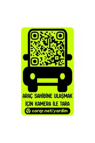 Resim carqr Akıllı Karekod Araç Park Numaratörü - Gizlilik Korumalı Yeni Nesil İletişim Kartı 