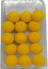 Resim 12 Mm Eva(Yüzen) Sünger Popup Boili Sarı Mısır Yapay Yem( 15Adet) 