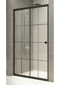 Resim Durul Duşakabin Ön Cephe Siyah Çizgi Siyah 