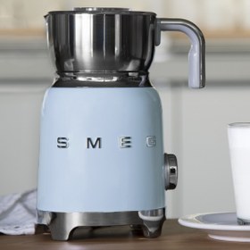 Resim Smeg Mff01pbeu Süt Köpürtme Makinası Pastel Mavi 