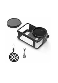 Resim Mettzchrom Dji Osmo Action 6 Uyumlu Silikon Kılıf Koruma Kılıfı Soft Case 