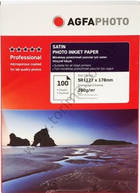 Resim Agfa Photo Inkjet Kağıt 13X18Cm Satin Mat 