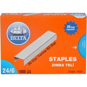 Resim Delta Zımba Teli No: 24/6 1.000 Adet - Beyaz 