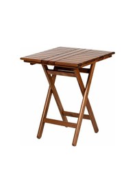Resim Bahçeme Kaş 60X60 Katlanabilir Ahşap Bahçe Balkon Masası 