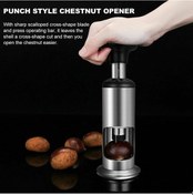 Resim Mufunye Barbekü Gereçler Kestane Açacağı Paslanmaz Çelik Ceviz Soyucu Manuel Yumruk Fındıkkıran Sheller Çaba Tasarrufu Ev Mutfak Gereçleri 