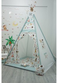 Resim Kızıldereli Oyun Çadırı Sabitlenebilir Büyük Boy Turkuaz 